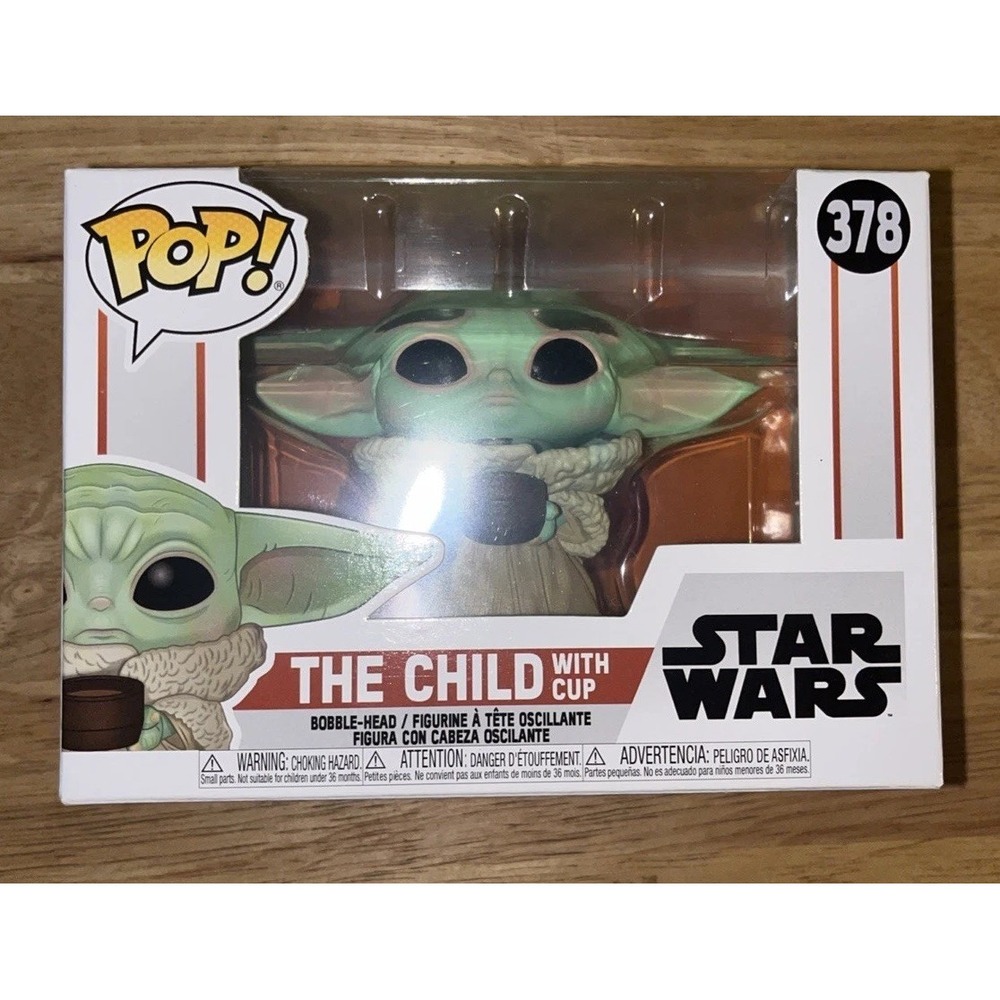 Funko Pop! TV The Mandalorian - The Child withโ Cup Vinyl Figure